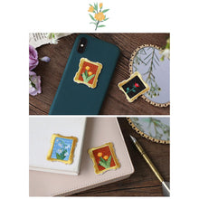 Load image into Gallery viewer, (4 types) DIY Flower Series Embroidery Stickers