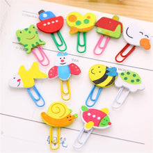 Load image into Gallery viewer, (12PCS)Creative Office&amp; School Supplies Cute Woodiness Cartoon Animals Paper Clips
