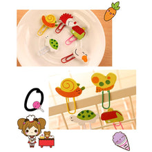 Load image into Gallery viewer, (12PCS)Creative Office&amp; School Supplies Cute Woodiness Cartoon Animals Paper Clips