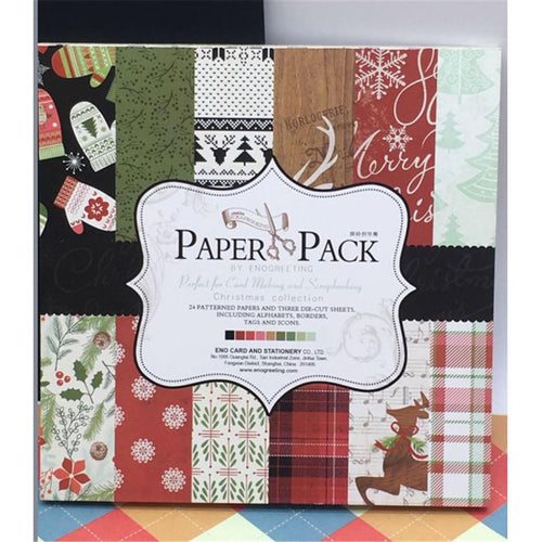 12-Inch Colourful Creation Christmas Series Paper (24PCS)