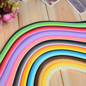 (9 Types) Mixed-Color Decoration Pressure Relief Gift DIY Quilling/Origami Craft Paper<100PCS/5mm>