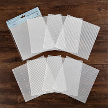 Load image into Gallery viewer, (6 Types) 6-Inch DIY White Ink Metallic Scrapbooking Translucent Papers &lt;8 PCS&gt;