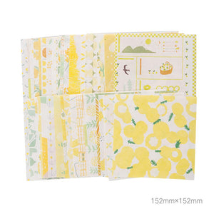 (6 Types)Cute Colorful Patterned Scropbooking Background Paper<40pcs>