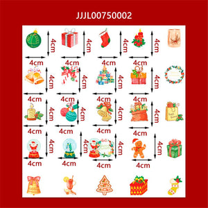 (4Types)Christmas Series Cute DIY Scrapbooking Stickers<50pcs>