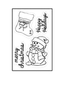 Load image into Gallery viewer, Christmas Snowman Stamps