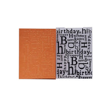 Load image into Gallery viewer, 1PCS HAPPY BIRTHDAY Plastic Embossing Folders