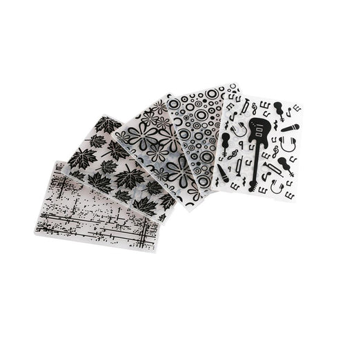 (6 types) Plastic embossing folders for scrapbooking photo album making DIY paper card