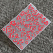 Load image into Gallery viewer, 1PCS Plastic Heart  Embossing Folder
