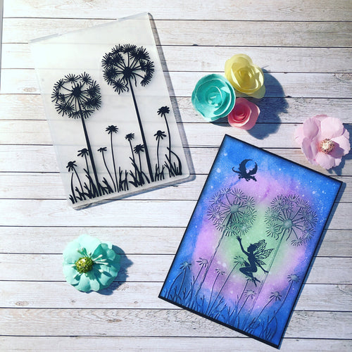 1PCS Dandelion Plastic Embossing Folder